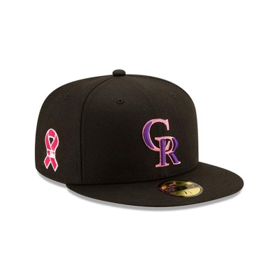 Colorado Rockies Gorra | New Era MLB Mother's Day 59fifty Fitted Cap Mexico - Negros